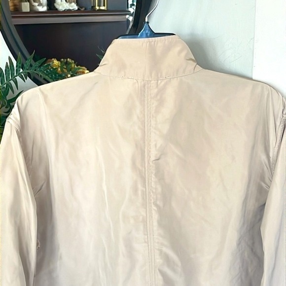 Brand New Michaels Kors Khaki Drawstring Waist Button Up Jacket Neutral Casual - Picture 11 of 16